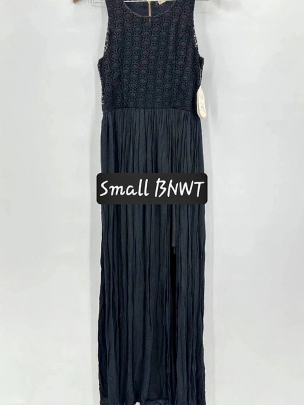 Altar'd State Black Lace Maxi Dress Size S NWT $79.95